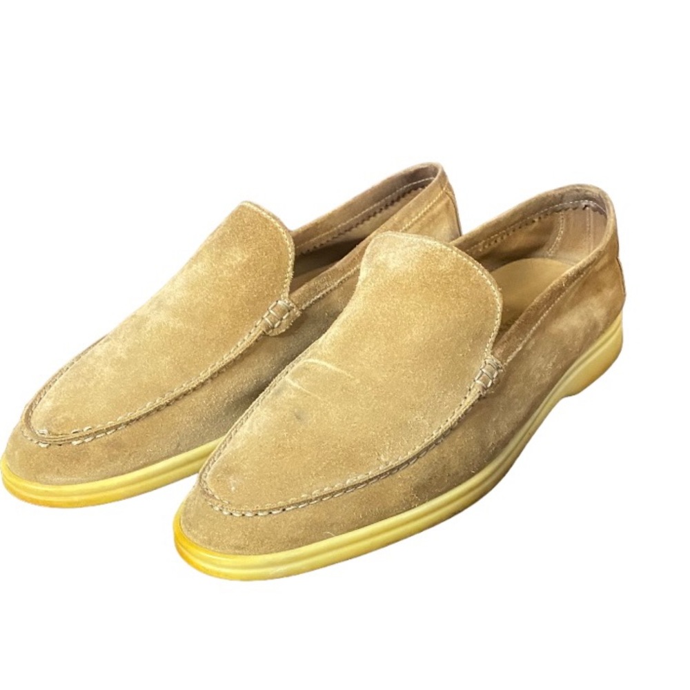 Loro Piana Tan Summer Walk Loafers